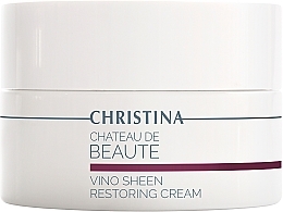 Düfte, Parfümerie und Kosmetik Wiederherstellende Gesichtscreme mit Weintraubenextrakt - Christina Chateau de Beaute Vino Sheen Restoring Cream