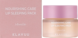 Nachtmaske für Lippen mit Vanilleduft - Klavuu Nourishing Care Lip Sleeping Pack Vanilla — Bild N2