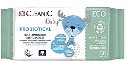 Feuchttücher für Kinder 50 St. - Cleanic Eco Baby Probiotical — Bild N1