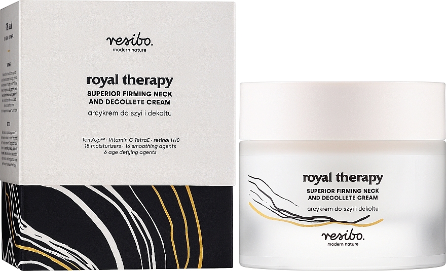 Creme für Hals und Dekolleté - Resibo Royal Therapy Superior Firming And Decollete Cream — Bild N2