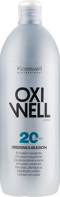 Entwicklerlotion 6% - Kosswell Professional Oxidizing Emulsion Oxiwell 6% 20vol — Bild N3