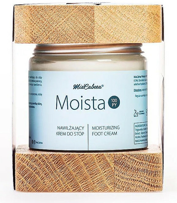 Fußpflegeset - MiaCalnea Moisturizing Foot Cream + 2X OAKIS (Feuchtigkeitsspendende Fußcreme 120ml + Accessoires 2St.) — Bild N1