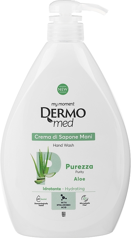 Creme-Seife für die Hände mit Aloe - Dermomed Hand Wash Aloe With Hyaluronic Acid — Bild N3