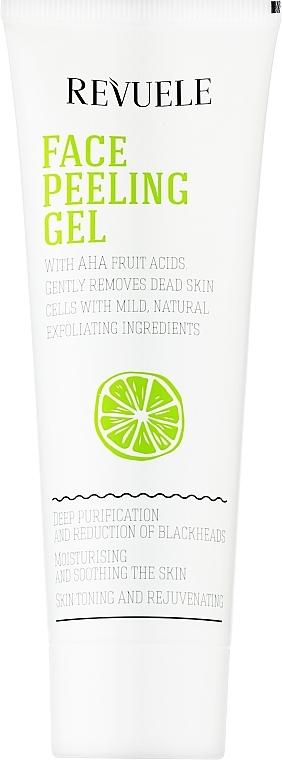 Feuchtigkeitsspendendes und beruhigendes Gesichtspeeling-Gel mit Aha-Fruchtsäuren - Revuele Face Peeling Gel with AHA Fruit Acids — Bild N1