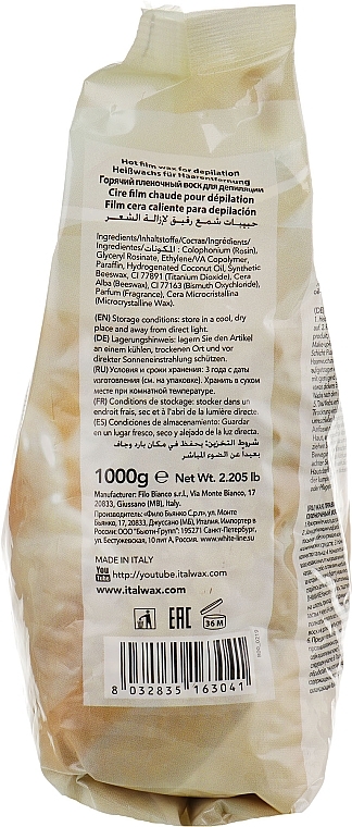 Heißwachs -Granulat weiße Schokolade - ItalWax White Chocolate Wax — Bild N6