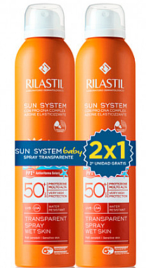 Set - Rilastil Sun System PPT SPF50+ Baby Spray (sun/spray/2x200ml) — Bild N1