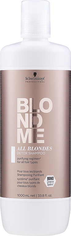 Farbschützendes Detox-Shampoo für blondes und coloriertes Haar - Schwarzkopf Professional Blondme All Blondes Detox Shampoo — Bild N3