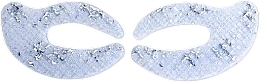 Hydrogelpads für die Augenpartie mit Glitzer - IDC Institute C Shaped Glitter Hydrogel Eye Pad Blue — Bild N2