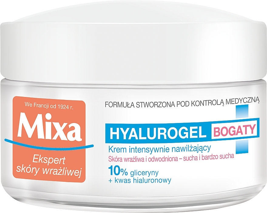 Feuchtigkeitsspendende Gesichtscreme - Mixa Hyalurogel Moisturizing Face Cream — Bild N1