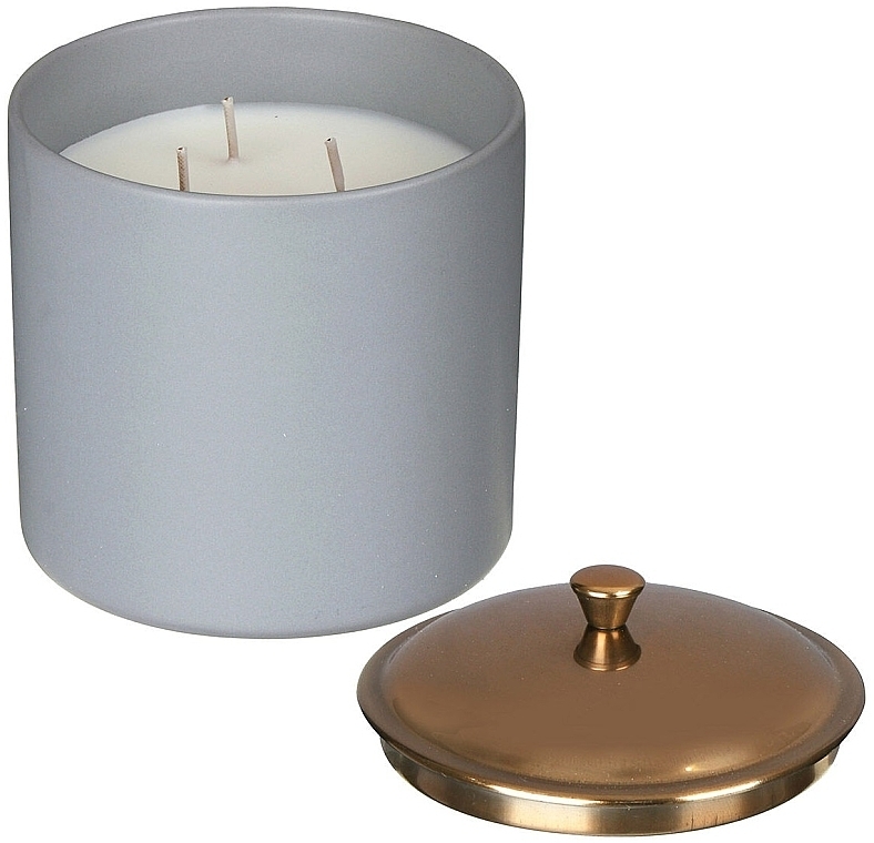 Duftkerze Vetiver und Kardamom 3 Dochte - Paddywax Hygge Ceramic Candle Grey Vetiver & Cardamom — Bild N2