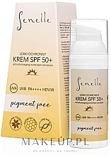 GESCHENK! Leichte Sonnenschutzcreme - Senelle Light Protective Face Cream Pigment Free SPF 50+  — Bild N1