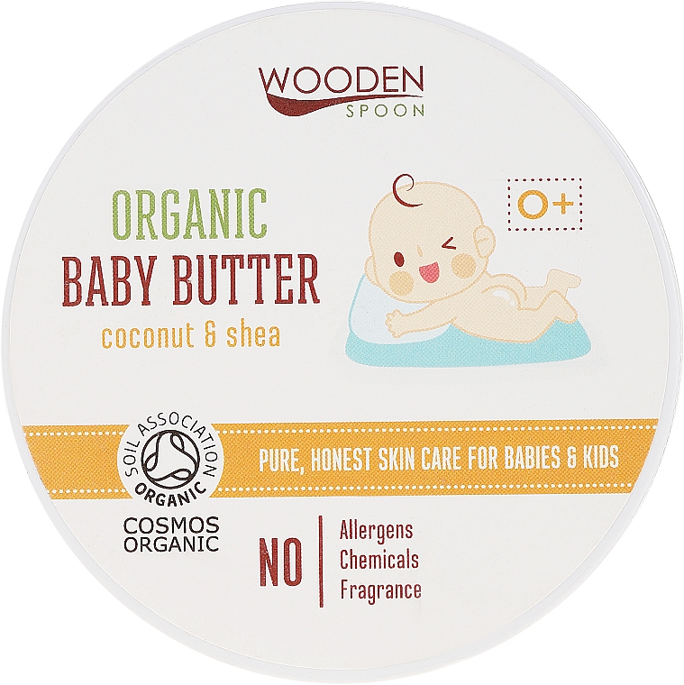 Bio Körperbutter für Babys mit Kokosnuss und Shea - Wooden Spoon Organic Baby Butter — Bild N1