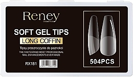 Düfte, Parfümerie und Kosmetik Falsche Nagelspitzen Acryl transparent 504 St. - Reney Cosmetics RX-181
