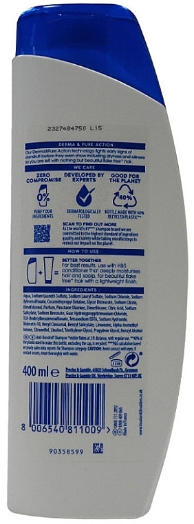 Anti-Schuppen-Shampoo - Head & Shoulders Smooth & Silky Anti-Dandruff Shampoo — Bild N1