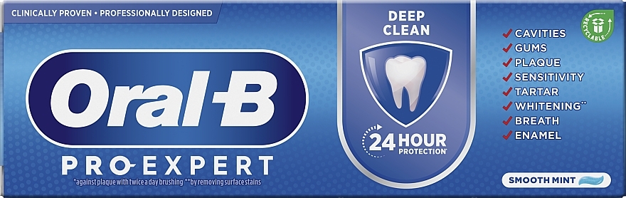 Tiefenreinigende Zahnpasta - Oral-B Pro-Expert Deep Cleaning Toothpaste Smooth Mint  — Bild N15