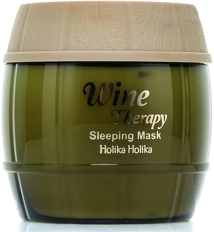 Aufhellende Gesichtsmaske für die Nacht Weintherapie - Holika Holika Wine Therapy Sleeping Mask — Foto N2