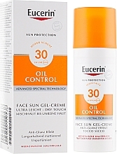 Sonnenschützende Gesichtsgel-Creme mit Anti-Glanz Effekt für fettige und zu Akne neigende Haut SPF 30 - Eucerin Sun Gel-Cream Oil Control SPF30 — Bild N2