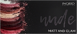 Lidschattenpalette - Ingrid Cosmetics Nude Matt & Glam Palette — Bild N2