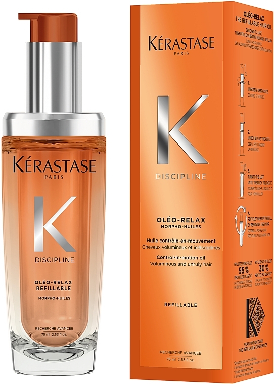 Haaröl für widerspenstiges und krauses Haar - Kerastase Discipline Oleo-Relax Control-in-motion Oil Refillable — Bild N2