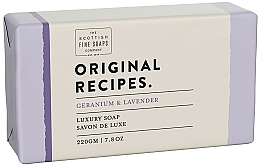 Luxuriöse Seife mit Geranium und Lavendel - Scottish Fine Soaps Original Recipes Geranium & Lavender Luxury Soap Bar — Bild N1