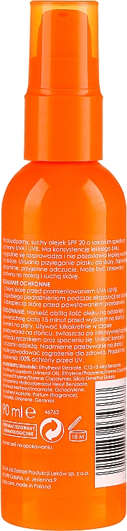Trockenes Sonnenschutzöl für den Körper SPF 20 - Ziaja Sopot Sun SPF 20 — Bild N2