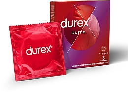 Latex-Kondome mit Silikon-Gleitmittel dünn 3 St. - Durex Elite — Bild N1