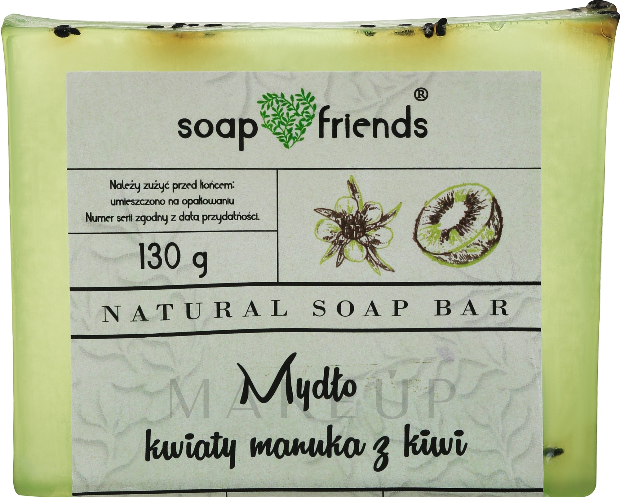 Natürliche Seife mit Manukablüten und Kiwi - Soap&Friends  — Bild 130 g