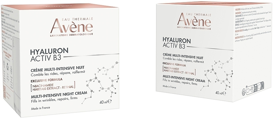 Multi-Intensive Gesichtscreme für die Nacht - Avene Hyaluron Activ B3 Multi-Intensive Night Cream — Bild N3