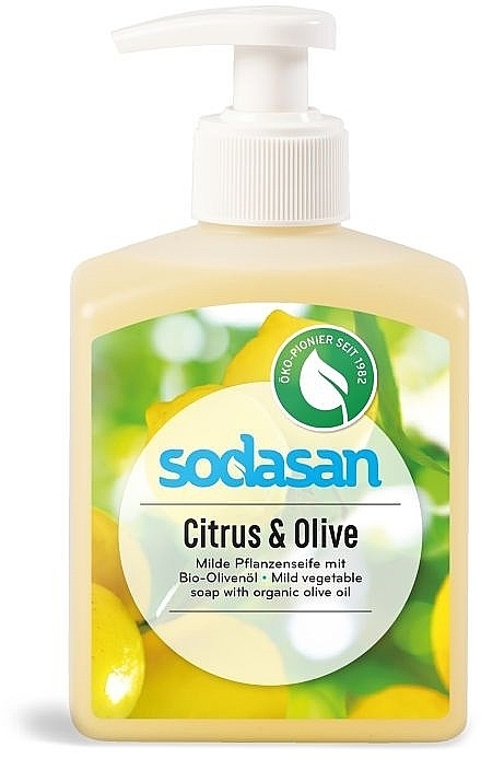 Flüssigseife Zitrus und Olive - Sodasan Citrus And Olive Liquid Soap — Bild N1