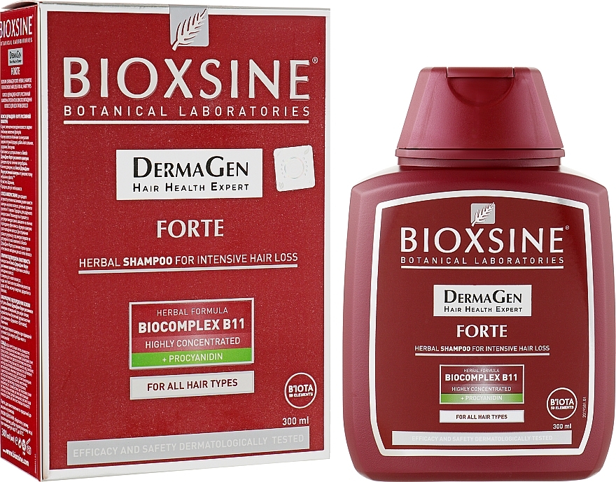 Kräutershampoo gegen intensiven Haarausfall für alle Haartypen mit Procyanidin - Biota Bioxsine DermaGen Forte Herbal Shampoo For Intensive Hair Loss — Bild N3