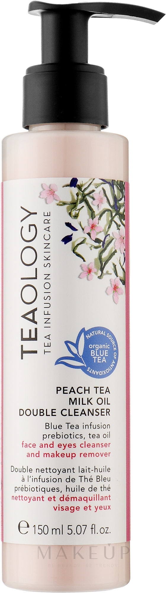 Gesichtsreinigungsmilch - Teaology Peach Tea Double Cleanser Milk Oil — Bild 150 ml