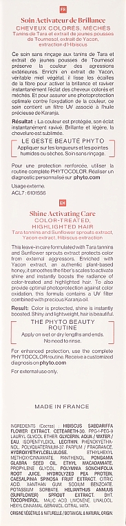 Farbschützendes Haarpflege-Spray für mehr Glanz mit Hibiskus- und Sonnenblumensprossen-Extrakt ohne Ausspülen - Phyto Color Care Shine Activating Care — Bild N3