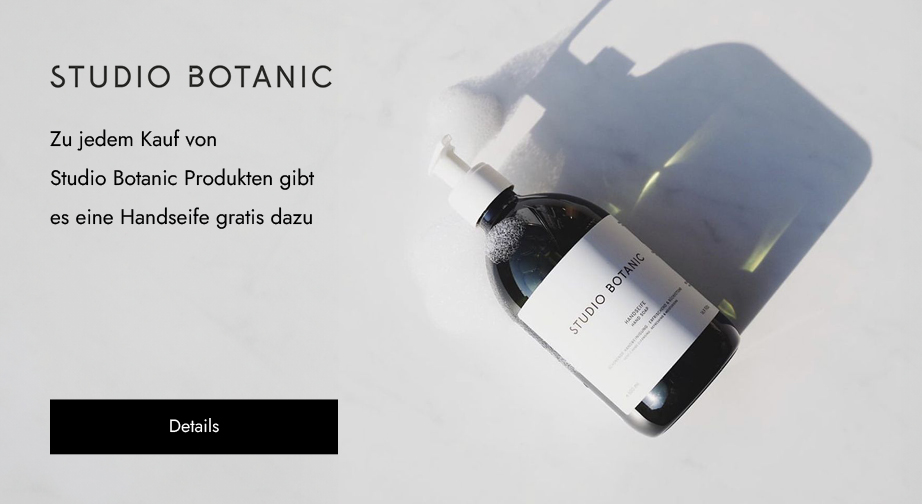 Zu jedem Kauf von Studio Botanic Produkten gibt es eine Handseife gratis dazu