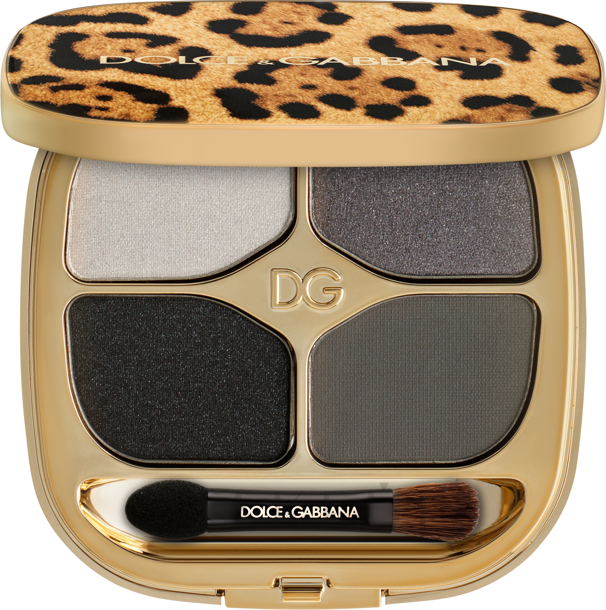 Lidschattenpalette - Dolce&Gabbana Felineyes Powder Eyeshadow Quad — Bild 01 - Vulcano Stromboli