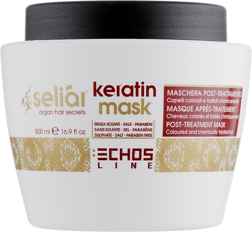 Keratin Haarmaske - Echosline Seliar Keratin Mask  — Bild N1