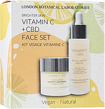 Düfte, Parfümerie und Kosmetik Gesichtspflegeset - London Botanical Laboratories Vitamin C+CBD Face Set (Gesichtscreme 50ml + Gesichtsserum 30ml)