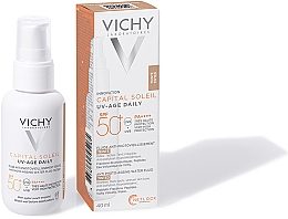 Leichter Sonnenschutz gegen die Zeichen der Lichtalterung mit SPF 50+ - Vichy Capital Soleil UV-Age Daily — Bild N2