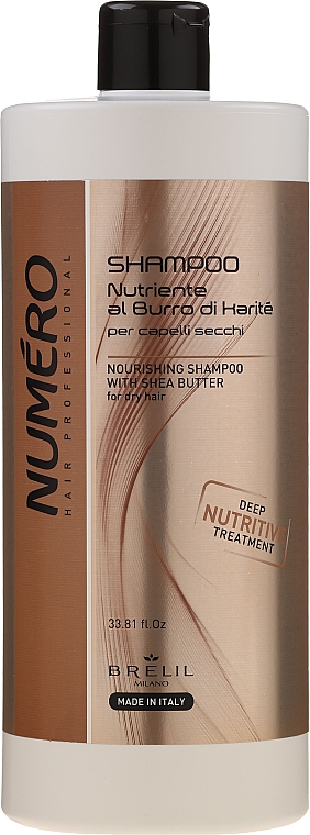Nährendes Shampoo mit Sheabutter für trockenes Haar - Brelil Numero Nourishing Shampoo With Shea Butter — Foto N3