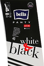 Düfte, Parfümerie und Kosmetik Slipeinlagen Panty Black & White 40 St. - Bella