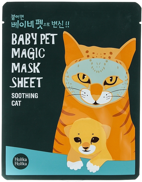 Erfrischende und beruhigende Tuchmaske - Holika Holika Baby Pet Magic Mask Sheet Soothing Cat — Bild N1