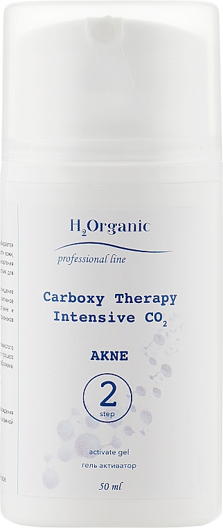 Gesichtspflegeset gegen Akne - H2Organic Carboxy Therapy Intensive CO2 Akne (2xgel/50ml + mask/50ml) — Bild N4