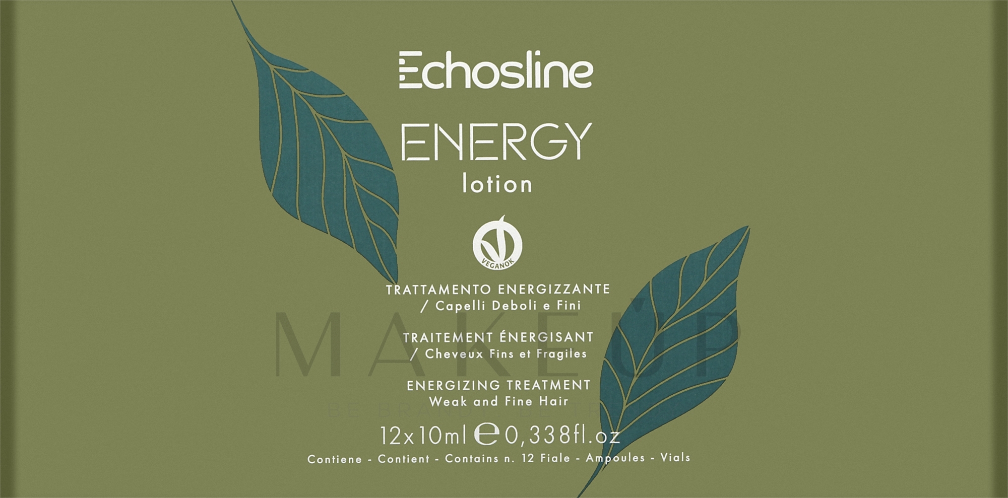 Energiespendende Lotion für dünnes und schwaches Haar in Ampullen - Echosline Energy Lotion — Bild 12 x 10 ml