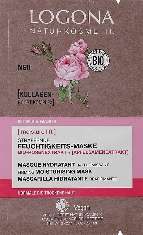 Straffende und feuchtigkeitsspendende Gesichtsmaske - Logona Firming Moisturising Mask — Bild N1