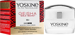 Düfte, Parfümerie und Kosmetik Regenerierende Anti-Falten Gesichtscreme mit Seidenfäden 55+ - Yoskine Geisha Gold Secret Anti-Wrinkle Regeneration Cream