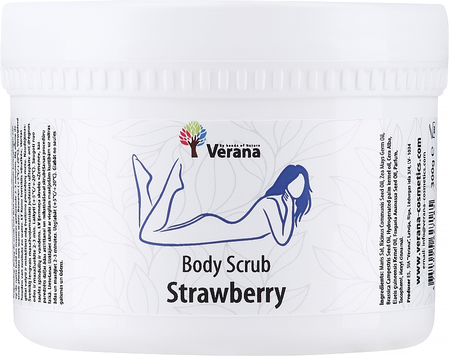Körperpeeling Erdbeere - Verana Body Scrub Strawberry — Bild N2