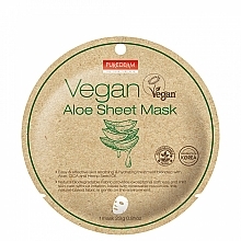 Düfte, Parfümerie und Kosmetik Feuchtigkeitsspendende und weichmachende Tuchmaske für das Gesicht mit Aloe Vera - Purederm Vegan Sheet Mask Aloe