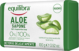 Naturseife mit Aloe vera - Equilibra Aloe Line Natural Soap — Bild N1