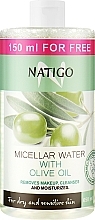 Feuchtigkeitsspendendes Mizellenwasser mit Olivenöl - Natigo Micellar Water With Olive Oil — Bild N1