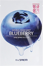 Düfte, Parfümerie und Kosmetik Tuchmaske für das Gesicht mit Blaubeerextrakt - The Saem Natural Mask Sheet Blueberry