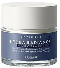 Reichhaltige feuchtigkeitsspendende Nachtcreme für das Gesicht - Oriflame Optimals Hydra Radiance — Bild N1